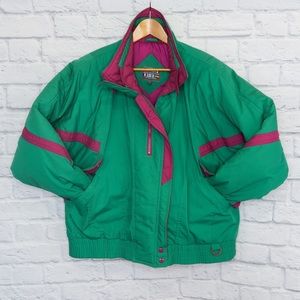 Vintage 80s Paris Sports Club Ski Coat